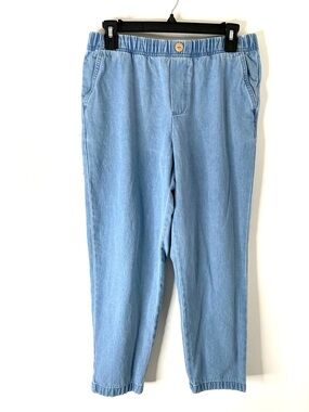 Quiksilver Chambray Pull-On Pants 90s Tapered Surf Style